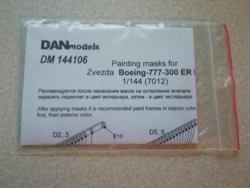 DANModels 1:144 Boeing 777-300ER maszk Zvezda és Revell maketthez 1000.-