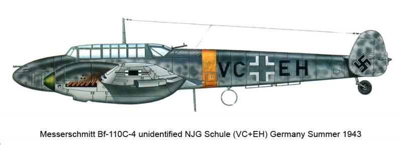 Messerschmitt-Bf-110C4-Zerstorer-NJG-Stkz-VC+EH-WNr-4239-Germany-1943-0A