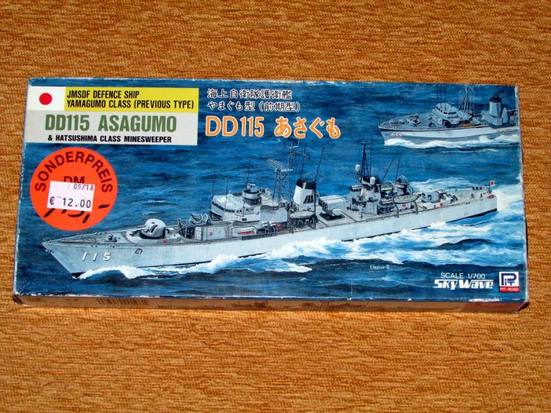 Pit-Road Skywave 1_700 DD115 Asagumo & Hatsushima Class Minesweeper Két makett egy dobozban 5.100.-