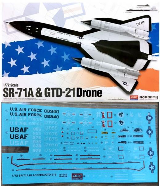 Academy 12540 SR-71A & GTD-21 Drone 6000 Ft