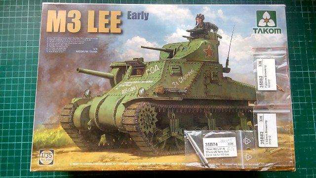 1/35 Takom. Original. + 1db RB Models M3 Lee Gun Set, + 2db RB Models M1919 Browning Gun. : 12,000,-Ft + posta