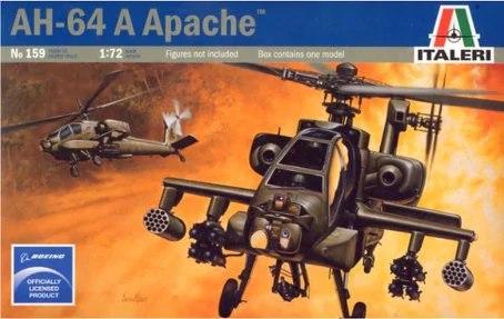 Italeri 159
1:72 AH-64A Apache
Bontott doboz, megkezdetlen
2500.-