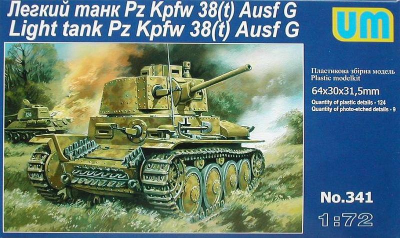 UM 341 Pz.Kpfw. 38(t) Ausf. G.; magyar matrica!, maratás