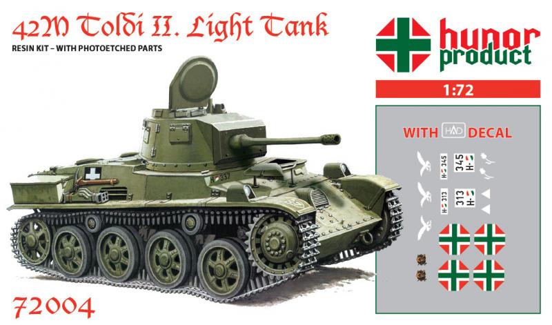 Hunor Product 72004 Toldi II 42M Ligh Tank