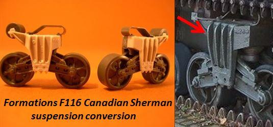 Formations F116 canadian Sherman suspension conversion 1500.-