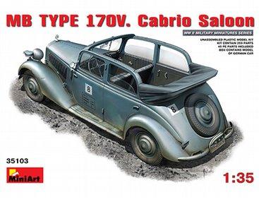 Miniart Mercedes 170 Cabrio Saloon 8000.-