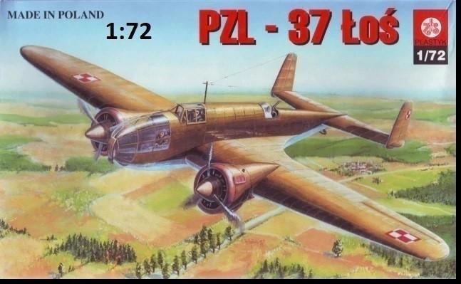 1:72	S001	Plastyk	PZL-37	elkezdetlen	dobozos	1500			