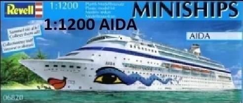 1:1200	06820	Revell	AIDA	elkezdetlen	dobozos	1400