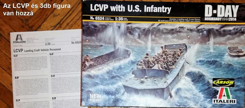 1:35	6524	Italeri	LCVP + 3 figura	elkezdetlen	dobozos	5700