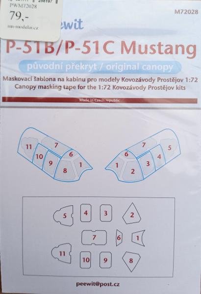 Peewit M72028 P-51B Mustang-KP