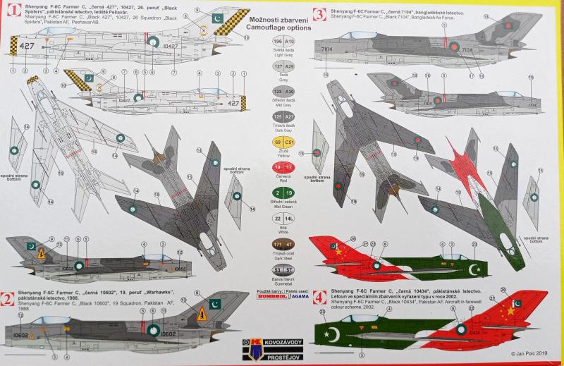 KP Shenyang F-6C Late - festés