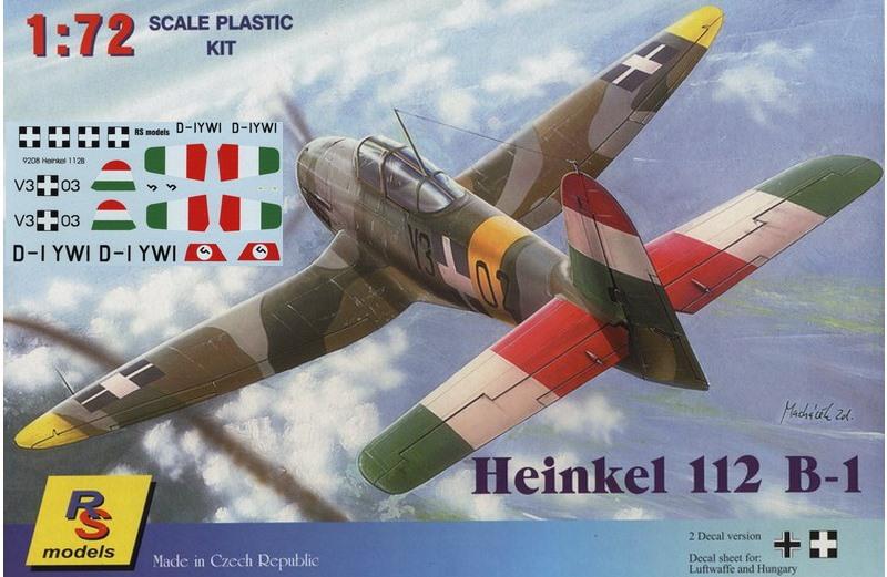 RS model 72 - Heinkel 112 (doboz nélkül, fröccsöntött kabintetővel) - 5000 ft