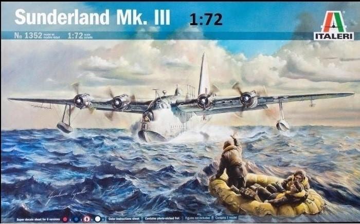 1:72	1352	Italeri	Sunderland Mk. III.	elkezdetlen	dobozos	7500			