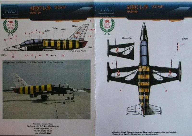 HAD 72100 Aero L-39 Zümi matrica 2000 Ft