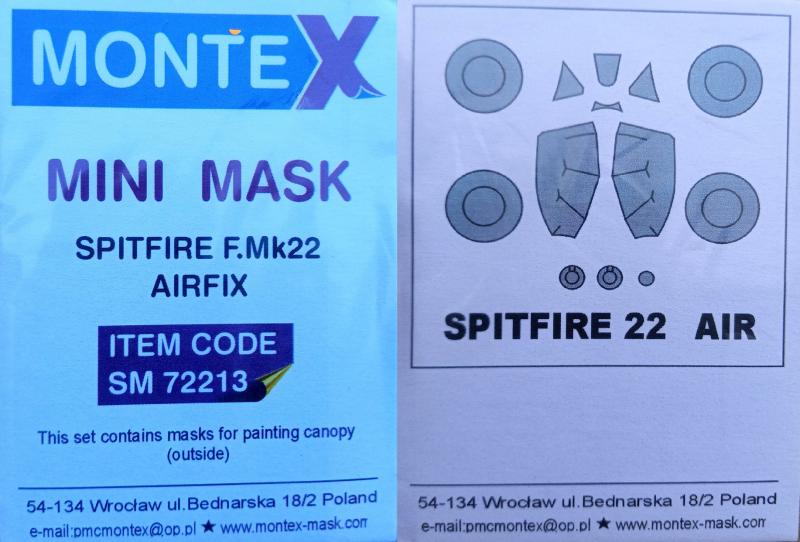 Montex SM72213 Spitfire F.Mk.22 - Airfix