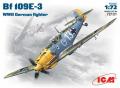 ICM - Messerschmitt Bf 109E (matricalapról hiányoznak a stencilek) - 2500 ft