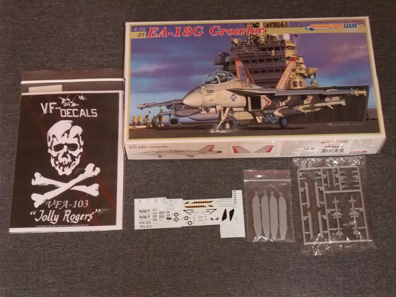 1/72 Hasegawa EA-18G Growler 1 szet matrica lappal Jolly Rogers ; 7500.-