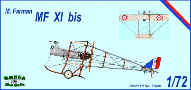 1:72		Omega models	Farman MF XI. Bis	elkezdetlen	dobozos	7000			