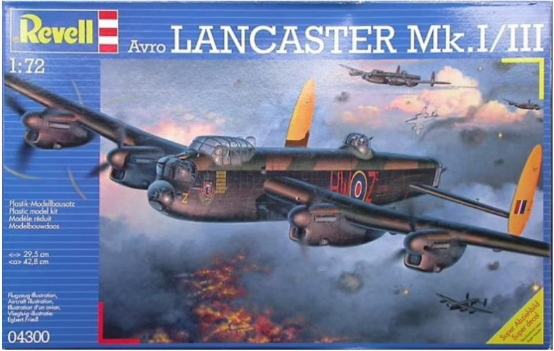 1:72	4300	Revell	Lancaster	elkezdetlen	dobozos	5500			