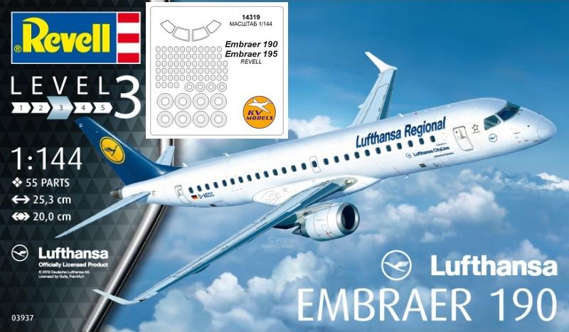 Revell 03937 Embraer 190 - 5500 Ft