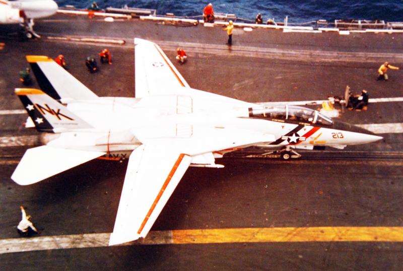 VF-2 was assigned to CVW-14 aboard Enterprise for a deployment to the Western Pacific and Vietnam from 17 September 1974 to 20 May 1975.