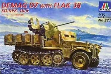 1:35	371	Italeri	D7 w. Flak 38	bontatlan, fóliázott	dobozos	7500