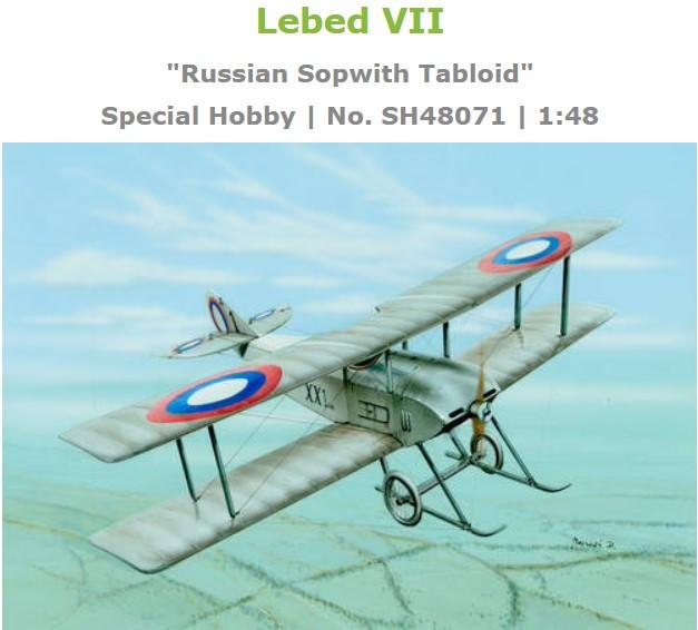 1:48		Special Hobby	Lebed VII.	bontatlan	dobozos	7000			