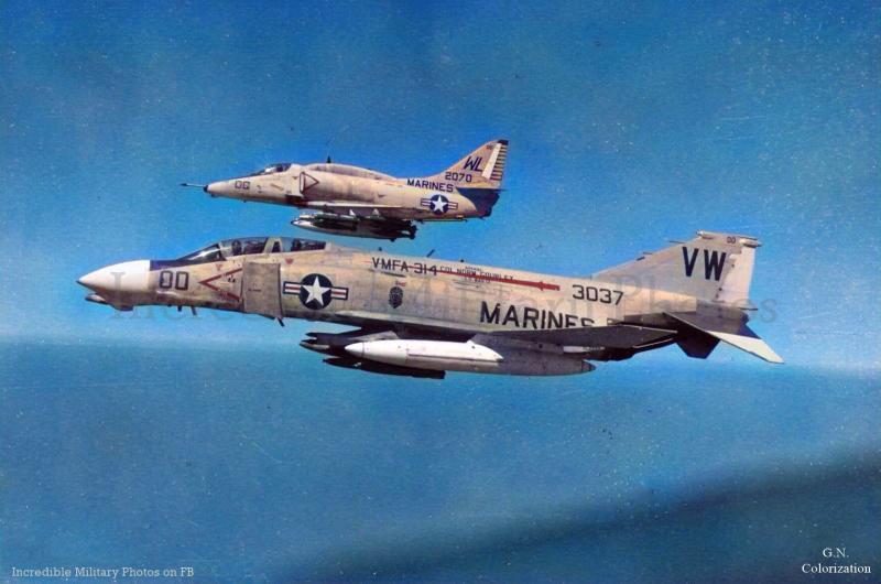 USMC VMA-311 Skyhawk and VMFA-314 Phantom