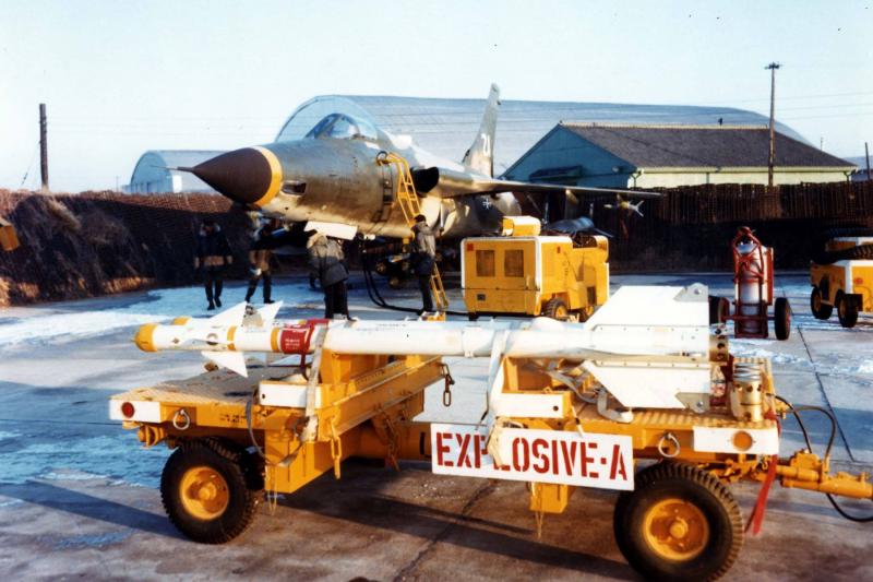 F-105D Thunderchief at Osan Air Base (South Korea) in the 70