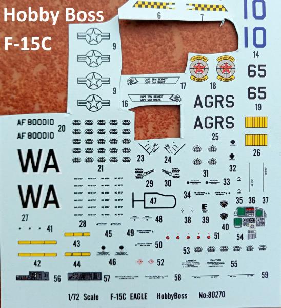 HobbyBoss F-15C Eagle decal