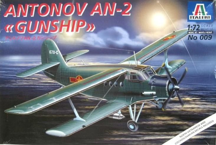 1:72	009	Italeri	An-2 Gunship	bontatlan, fóliázott	dobozos	6400			