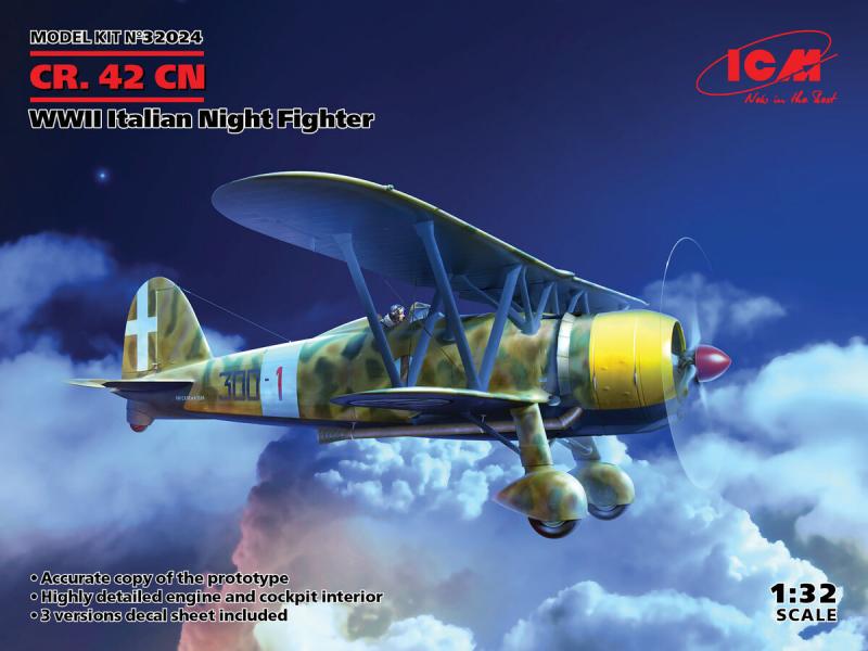 ICM 32024 Cr-42CN  Italian Night Fighter 7,000.- Ft