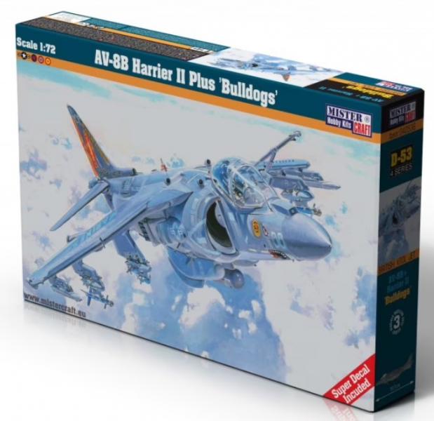 1:72		Mistercraft	Harrier AV-8B	bontatlan	dobozos	2200			