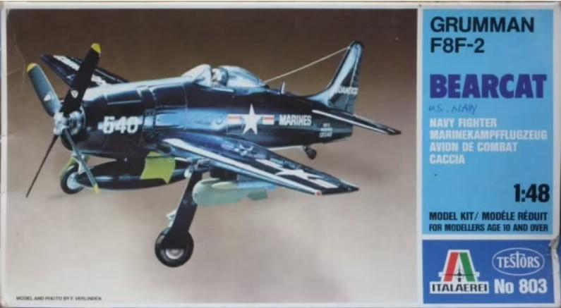 1:48		Italeri	F8F Bearcat	elkezdetlen	dobozos	4300			