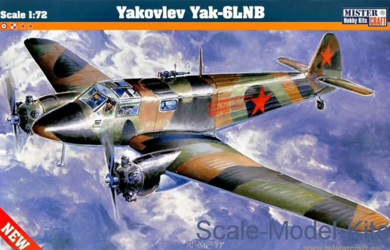1:72		Mistercraft	YAK-6	bontatlan	dobozos	2200			