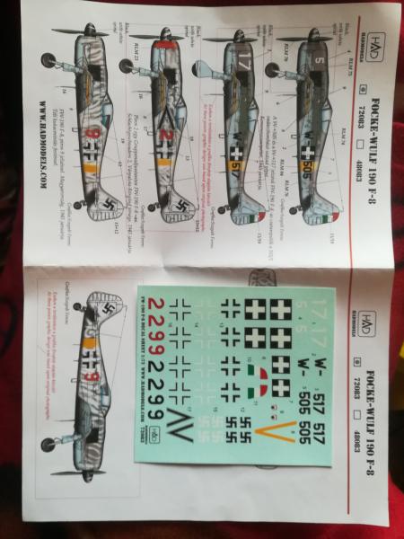 2500 FW190 matrica