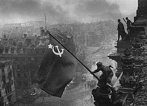 Raising the Flag over the Reichstag