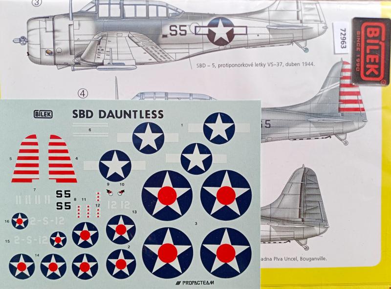 Bilek 72963 SBD Dauntless decals