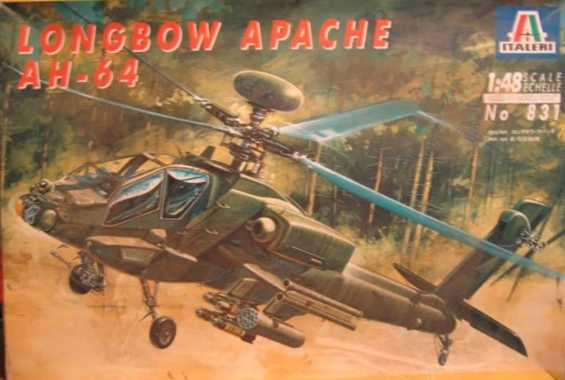 1:48	831	Italeri	Ah-64D	elkezdetlen	dobozos	5800			