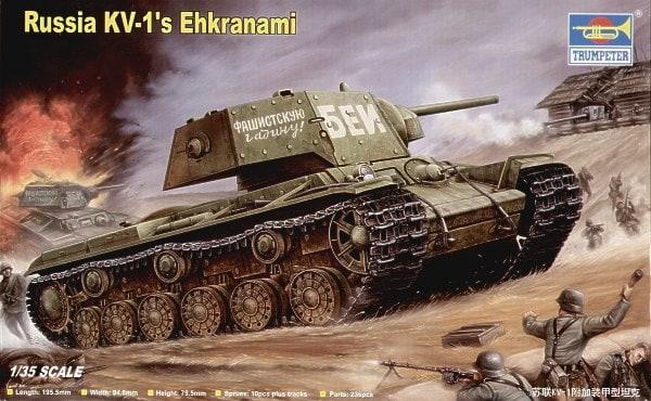 Trumpeter 00357 KV-1 Ehkranami + Eduard TP088 mesh early  6,000.- Ft