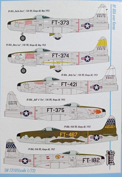 Sword SW72105 RF-80A Shooting Star - festések