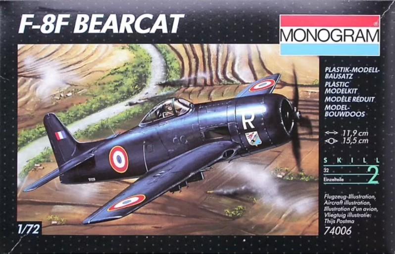 1:72	74006	Monogram	F8F Bearcat	elkezdetlen	dobozos	3000			