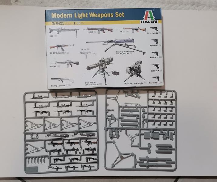 2500

Italeri  - Modern Light Weapon Set (6421) - Hiánytalan, festés elkezdve - 1/35  - 2.500 Ft,- 