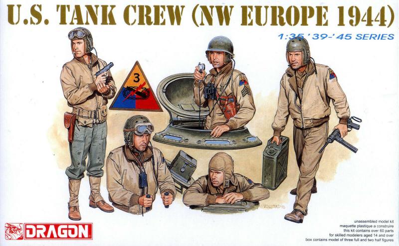 Dragon 6054 US Tank Crew (NW Europe 1944) 2,500.- Ft