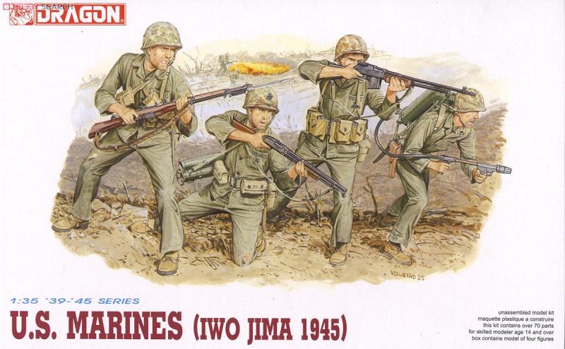 Dragon 6408 US Marines Iwo Jima 1945  4,000.- Ft