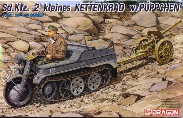 Dragon 6114 Sd.Kfz. 2 kleines Kettenkrad  w. Püppchen + Eduard 35417 Kettenkraftrad  5,000.- Ft