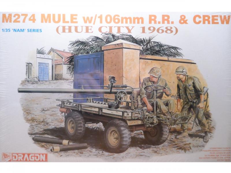 Dragon 3315 M274 Mule with 106mm R.R. and crew + Eduard 35643 M-274 Mule  5,000.- Ft