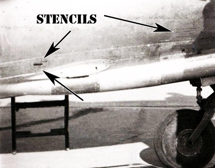 MiG-15 stencil