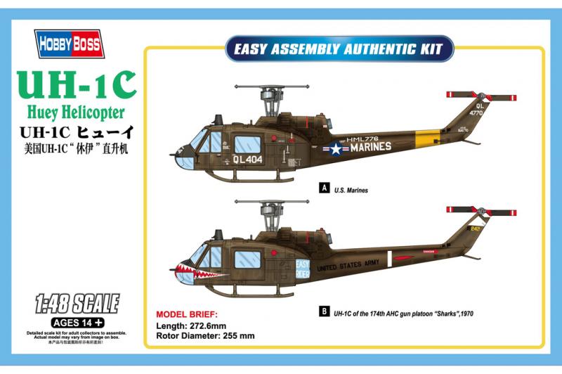 Hobby Boss 85803 Bell UH-1C 3600 Ft