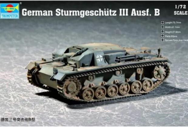 1:72		Trumpeter	Stug III B	bontatlan	dobozos	3800